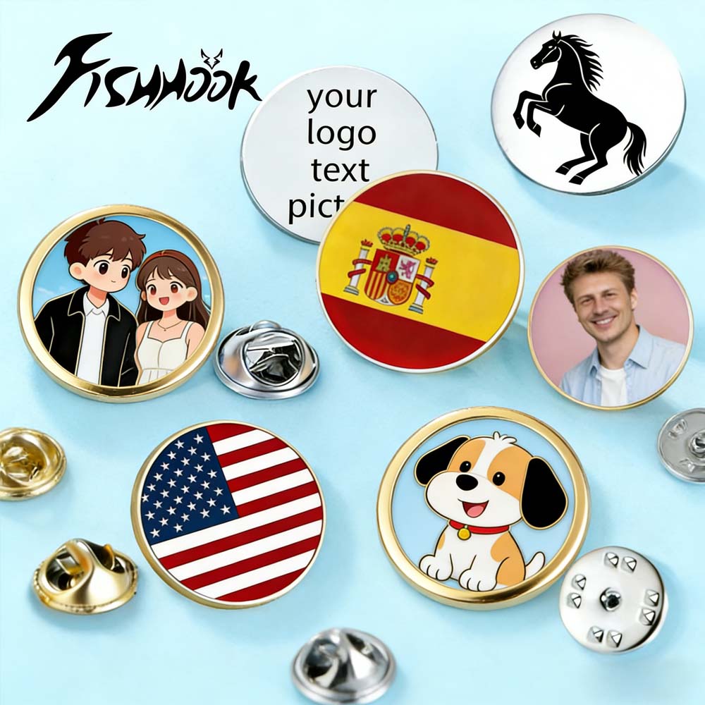 Tuxedo Lapel Pin - เข็มกลัดพิมพ์ลายตามสั่ง ป้ายชื่อส่วนตัว ตราธงชาติ โลโก้บริษัท เข็มกลัดติดเสื้อ สำหรับผู้หญิง