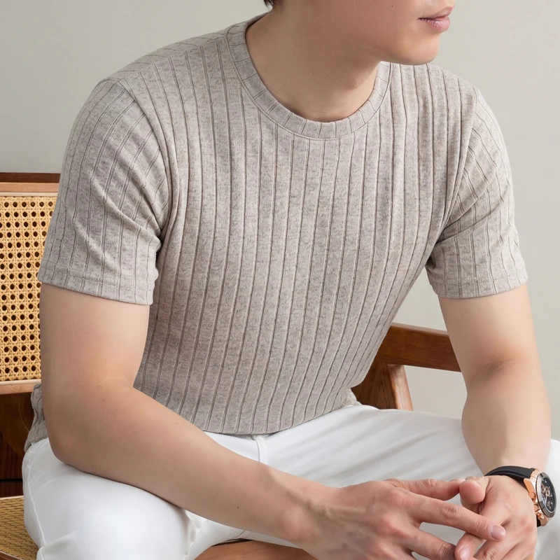 Young Men Formal Wear - เสื้อยืดคอปกแบบลำลองสำหรับผู้ชาย แขนสั้น เนื้อผ้านุ่ม สวมใส่สบาย เหมาะสำหรับทำงานในออฟฟิศและงานที่เป็นทางการหรืองานลำลอง