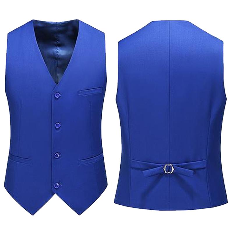 Young Men Formal Wear - เสื้อกั๊กผู้ชาย 19 สี สีพื้น แฟชั่นลำลอง เสื้อกั๊กสูทผู้ชาย