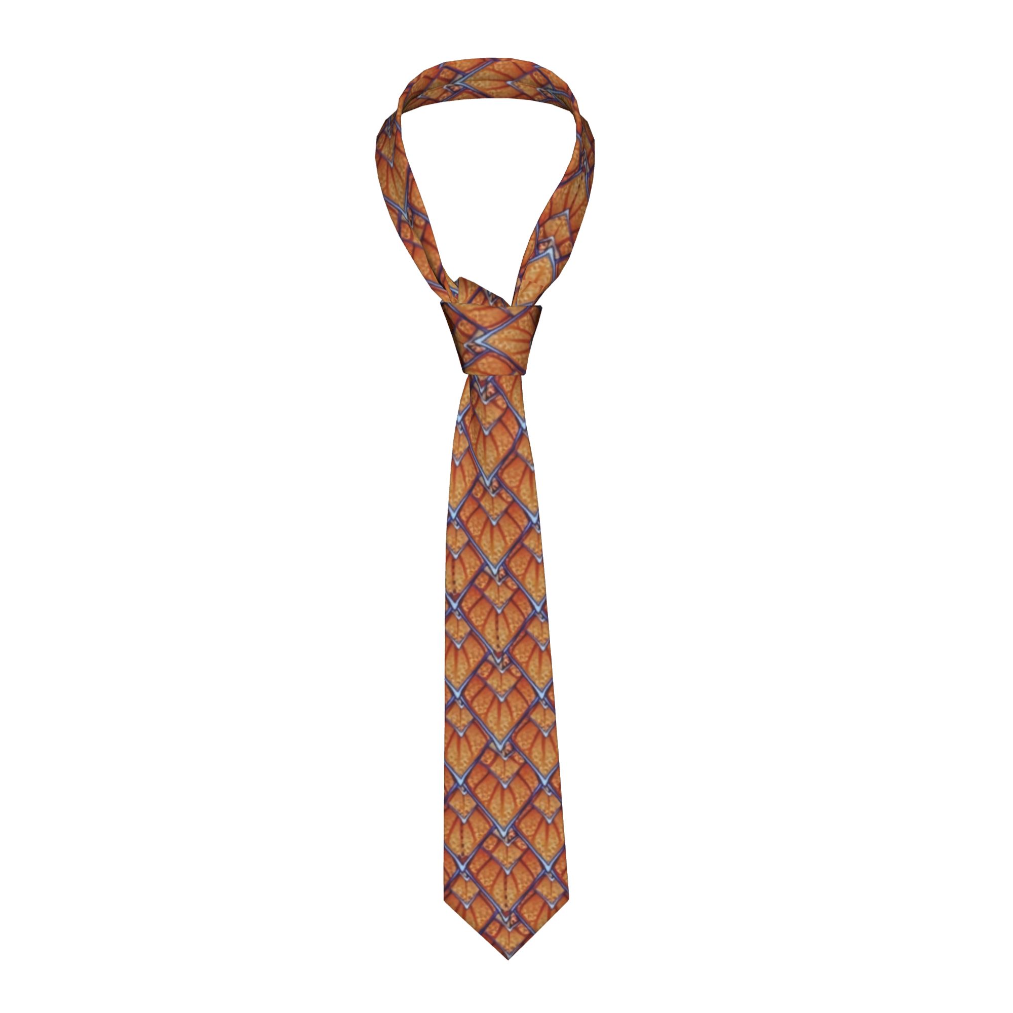Scale - Men Formals & Ethnic Wear - เนคไทผ้าไหมลายปลาดราก้อน Gauntlet Scales สำหรับผู้ชาย เหมาะสำหรับงานปาร์ตี้
