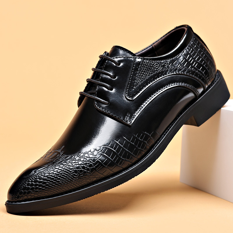 Scale - Men Formals & Ethnic Wear - รองเท้าผู้ชายแบบมีลายสเกล รองเท้าบร็อก รองเท้าหนังผู้ชายสำหรับธุรกิจ รองเท้าออกซ์ฟอร์ดแบบเป็นทางการ รองเท้าแฟชั่นสำหรับใส่ทำงาน รองเท้าสำหรับงานแต่งงาน