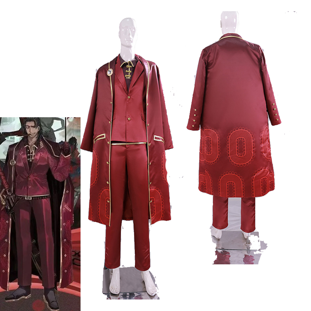 Men'S Formal Wear Companies - อะนิเมะลิมบัส คอมพานี เล่ย เฮงคอสเพลย์เครื่องแต่งกายชุดสูทอย่างเป็นทางการพร้อมเสื้อโค้ทยาวเทรนช์ฮาโลวีนการแสดงบนเวทีชุดสูทสำหรับชาย