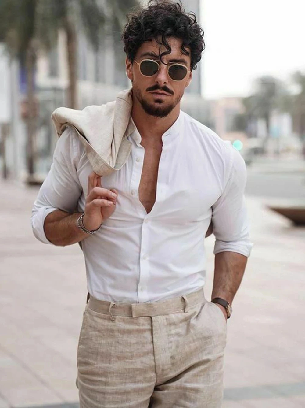ชุดสูทผ้าลินินสำหรับธุรกิจชายห - Men Formal Wear For Summer บทวิจารณ์และราคา