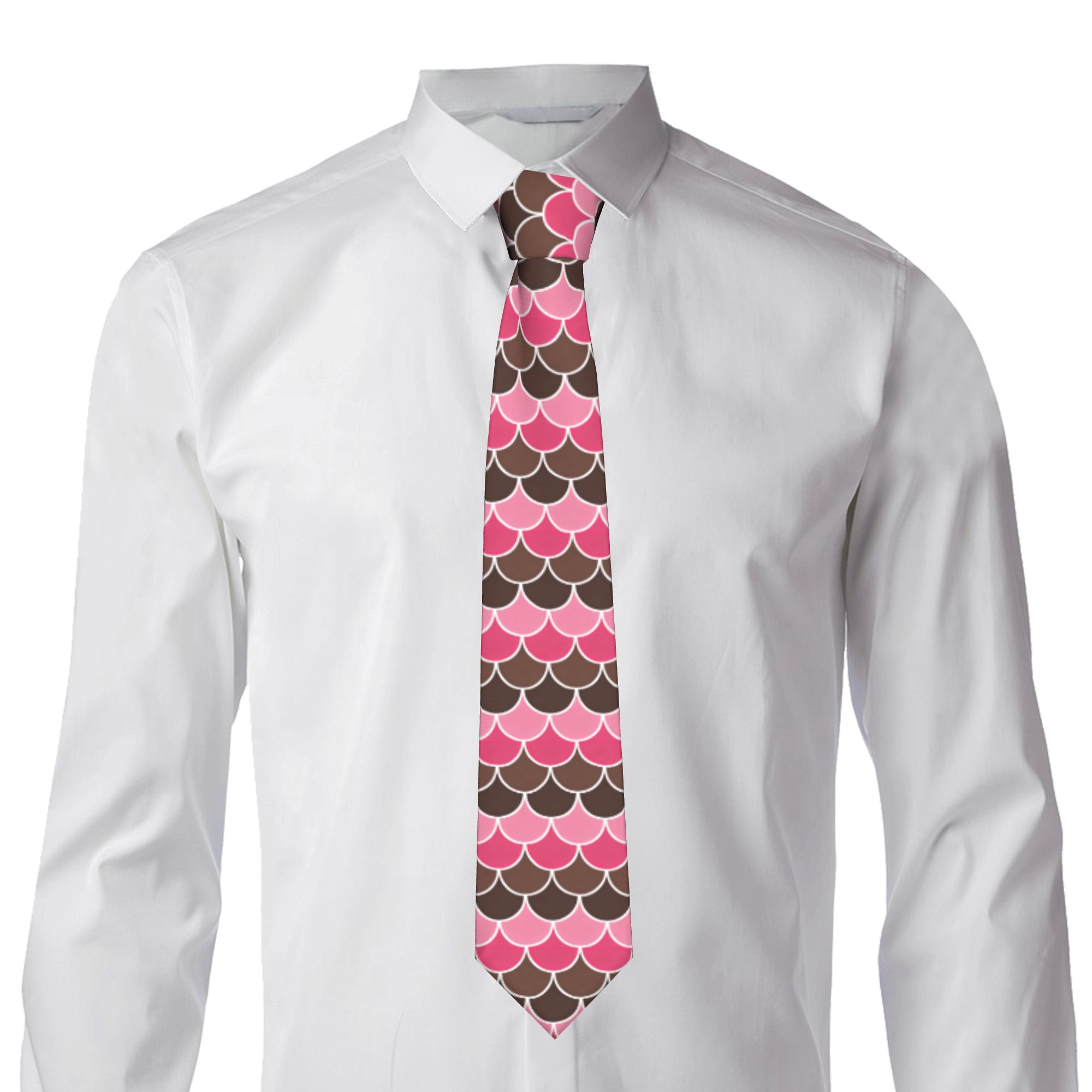 เนคไทลายเกล็ดปลาแบบเรขาคณิตสไต - Scale - Men Formals & Ethnic Wear บทวิจารณ์และราคา