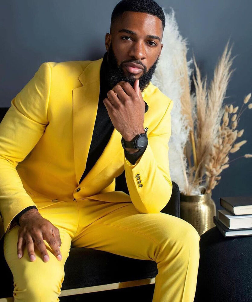 ชุดสูทสีเหลืองสำหรับผู้ชาย ทรง - Formal Wear For Men Yellow บทวิจารณ์และราคา