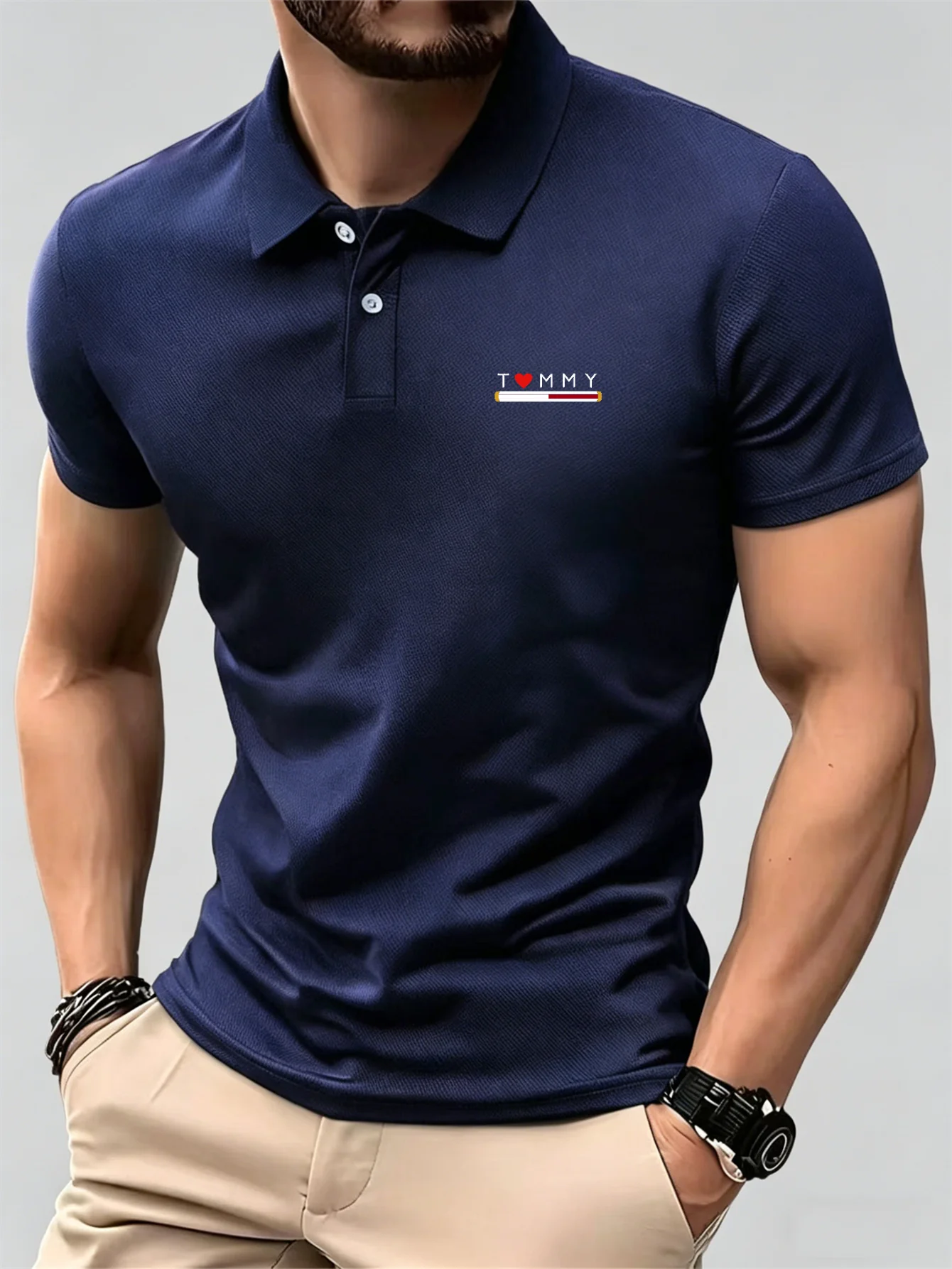 ใหม่เสื้อโปโลแขนสั้นระบายอากาศ - Young Men Formal Wear บทวิจารณ์และราคา
