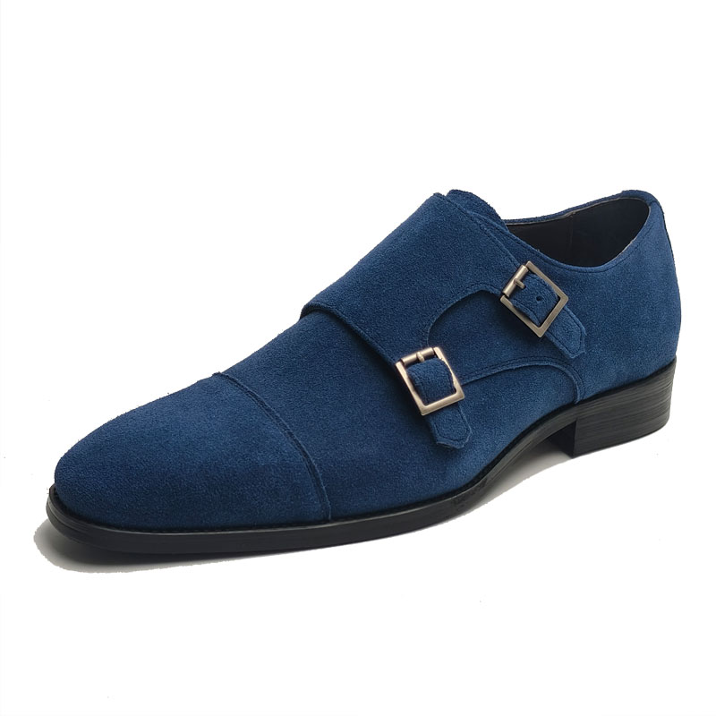 รองเท้าหนังผู้ชายสีน้ำเงินแฟชั - Formal Upper Wear Men บทวิจารณ์และราคา