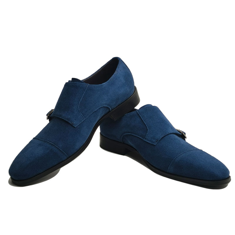 รองเท้าหนังผู้ชายสีน้ำเงินแฟชั - Formal Upper Wear Men บทวิจารณ์และราคา