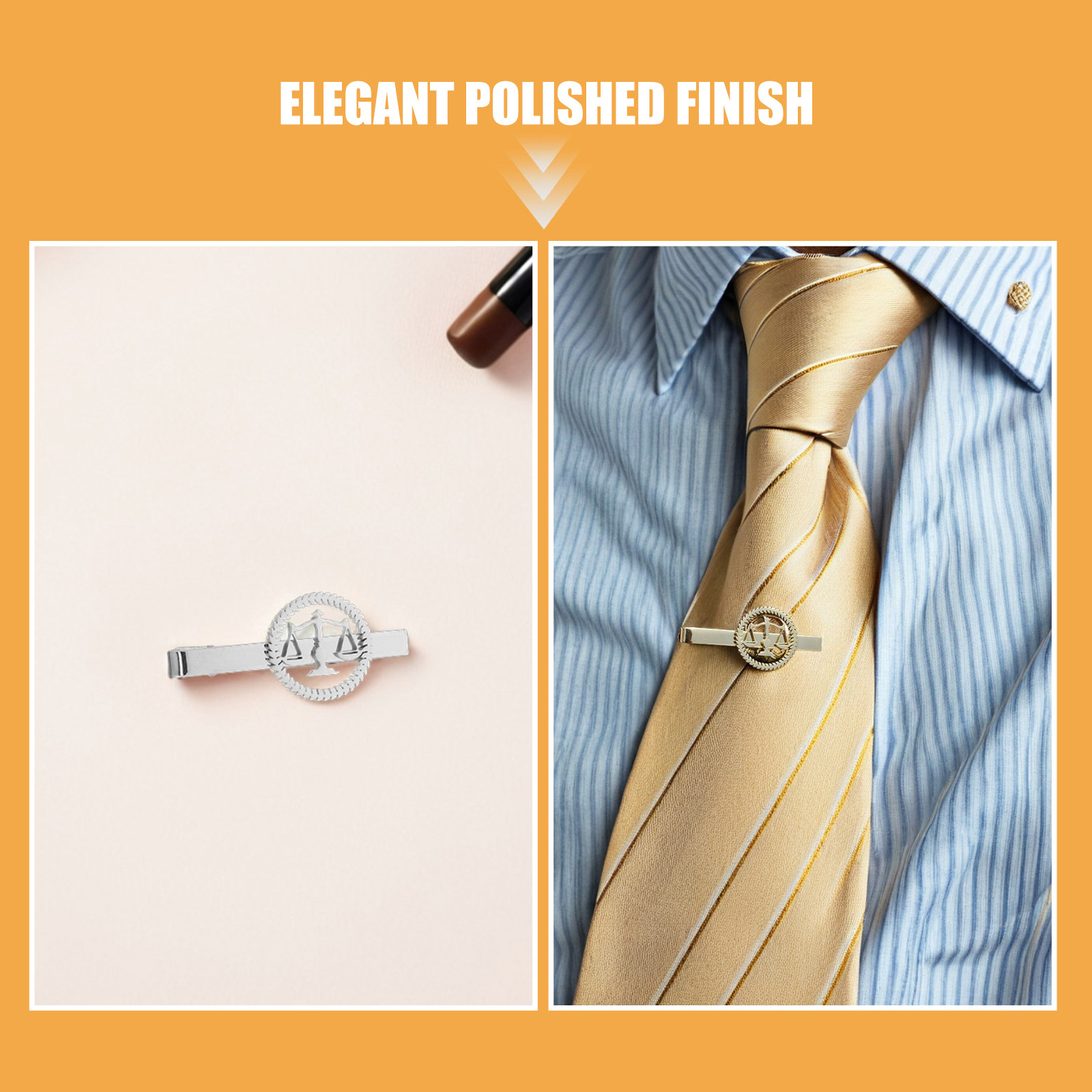 ชุดคลิปหนีบเนคไทรูปตาชั่งนักคด - Scale - Men Formals & Ethnic Wear บทวิจารณ์และราคา