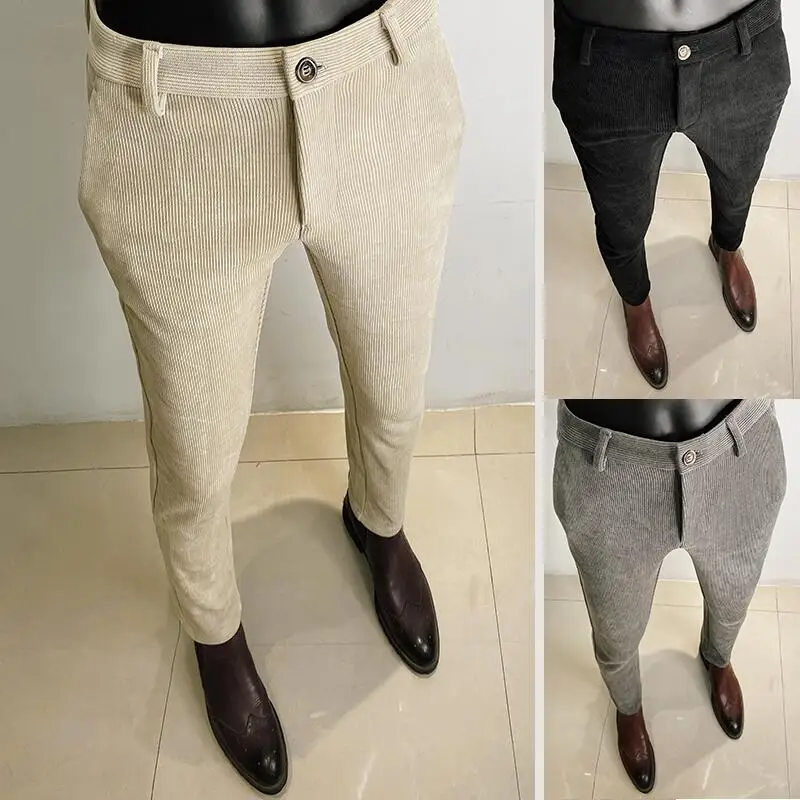 กางเกงสูททำด้วยผ้าขนสัตว์เนื้อ - Men'S Formal Wear For Office บทวิจารณ์และราคา