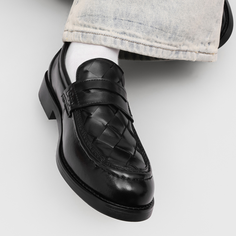 รองเท้าโลฟเฟอร์แบบสานทำมือสำหร - Men Formal Wear For Summer บทวิจารณ์และราคา