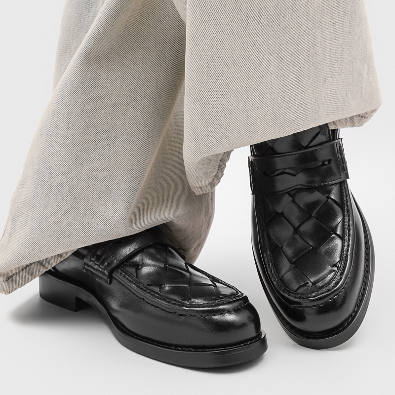 รองเท้าโลฟเฟอร์แบบสานทำมือสำหร - Men Formal Wear For Summer บทวิจารณ์และราคา