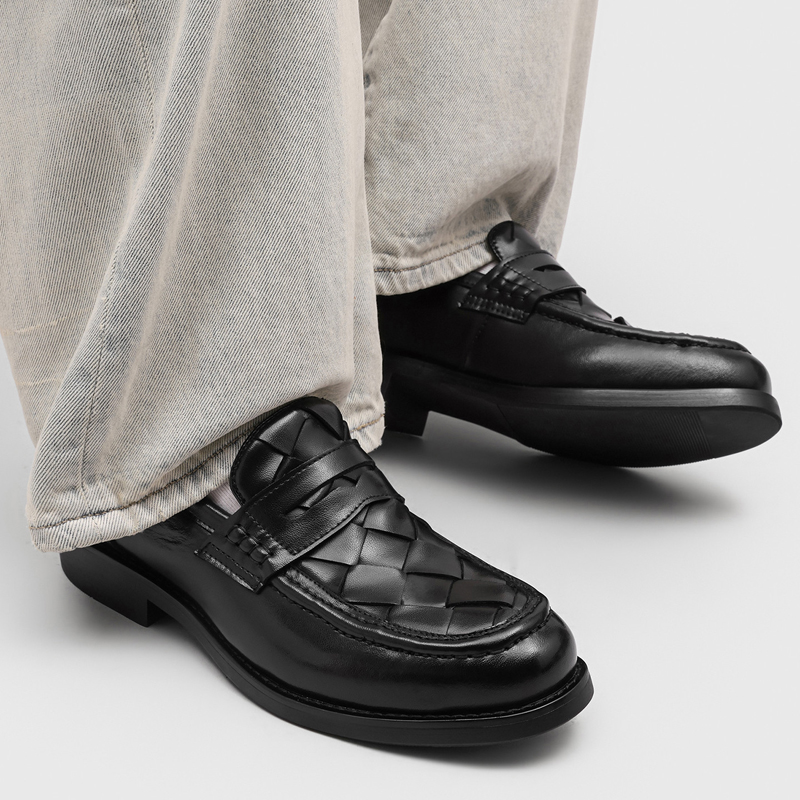 รองเท้าโลฟเฟอร์แบบสานทำมือสำหร - Men Formal Wear For Summer บทวิจารณ์และราคา