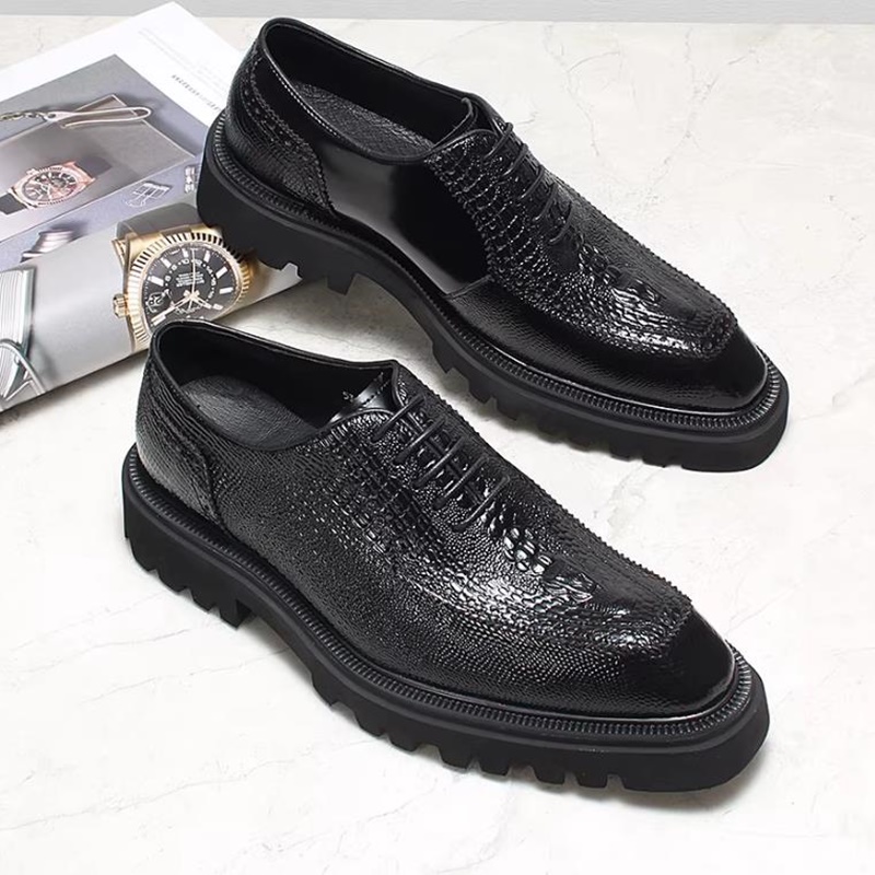 รองเท้าหนังลายจระเข้ระดับไฮเอน - High End Men'S Formal Wear บทวิจารณ์และราคา