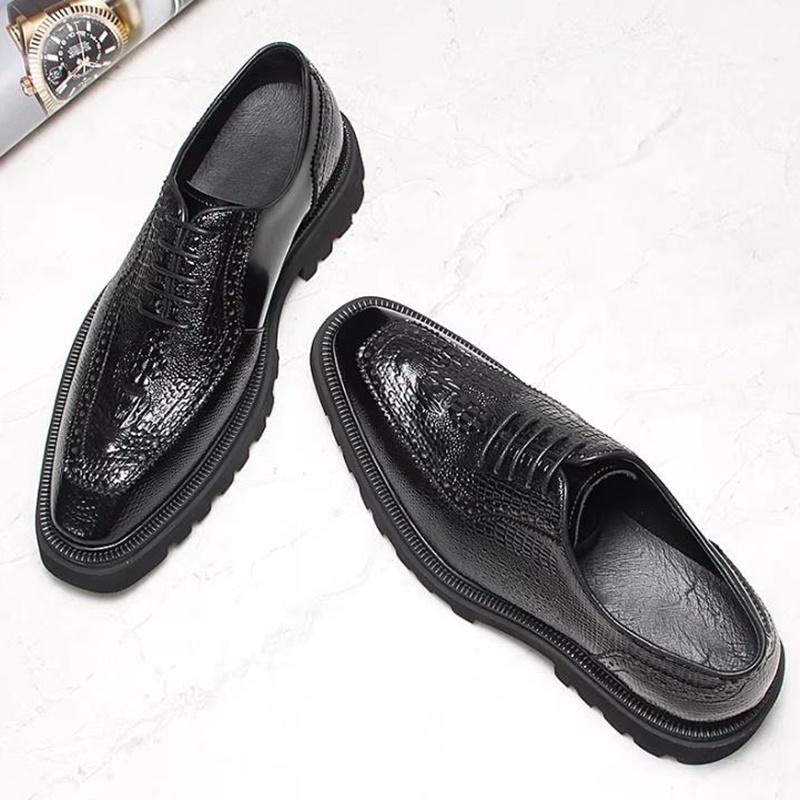 รองเท้าหนังลายจระเข้ระดับไฮเอน - High End Men'S Formal Wear บทวิจารณ์และราคา