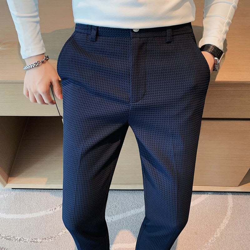 2024 ฤดูใบไม้ร่วงใหม่วาฟเฟิลยื - Men Formal Wear Set บทวิจารณ์และราคา