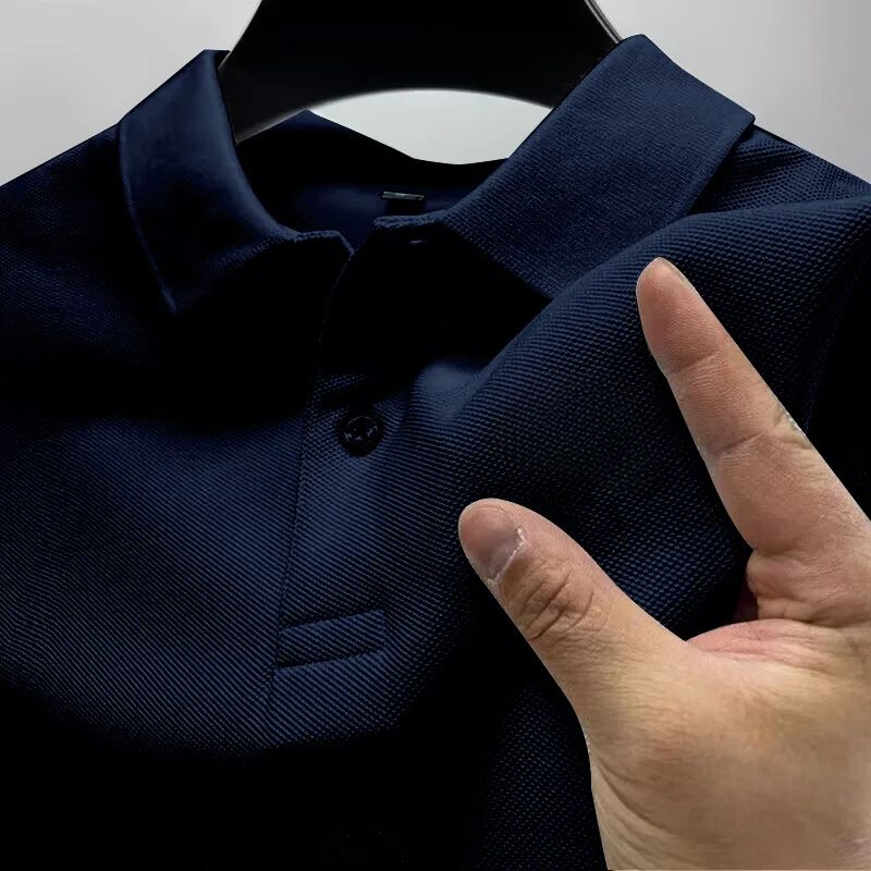 เสื้อโปโลลำลองผู้ชาย สีดำ พิมพ - Men Formal Wear For Summer บทวิจารณ์และราคา