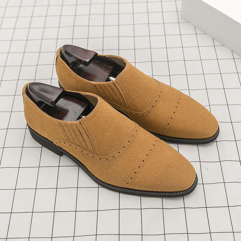 รองเท้าโลฟเฟอร์ผู้ชายสไตล์เรโท - Formal Wear For Men Yellow บทวิจารณ์และราคา