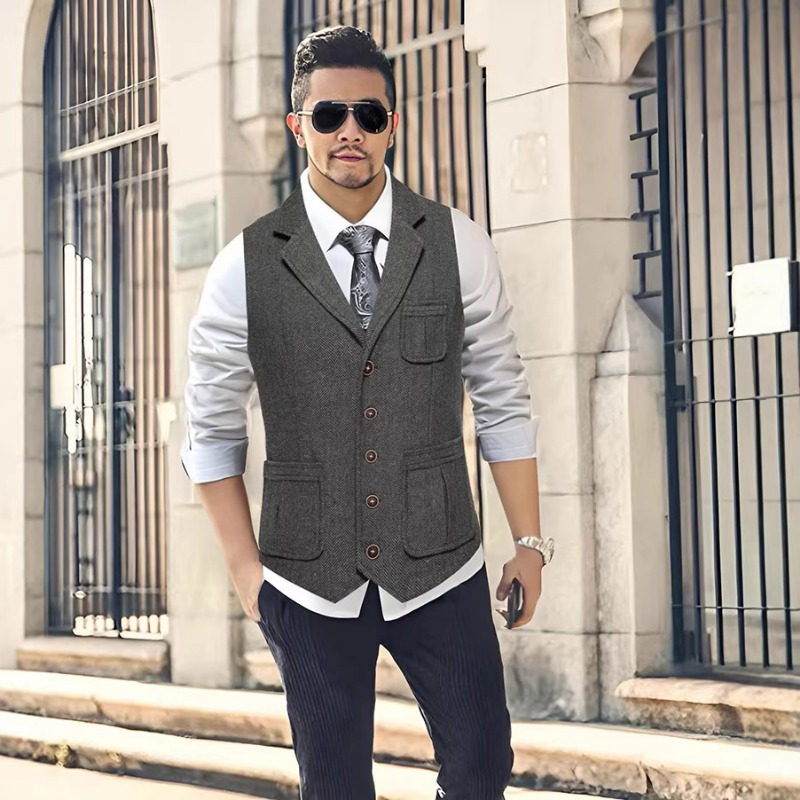 เสื้อกั๊กสูทผู้ชายลายเฮอร์ริงโ - Men'S Vintage Formal Wear บทวิจารณ์และราคา