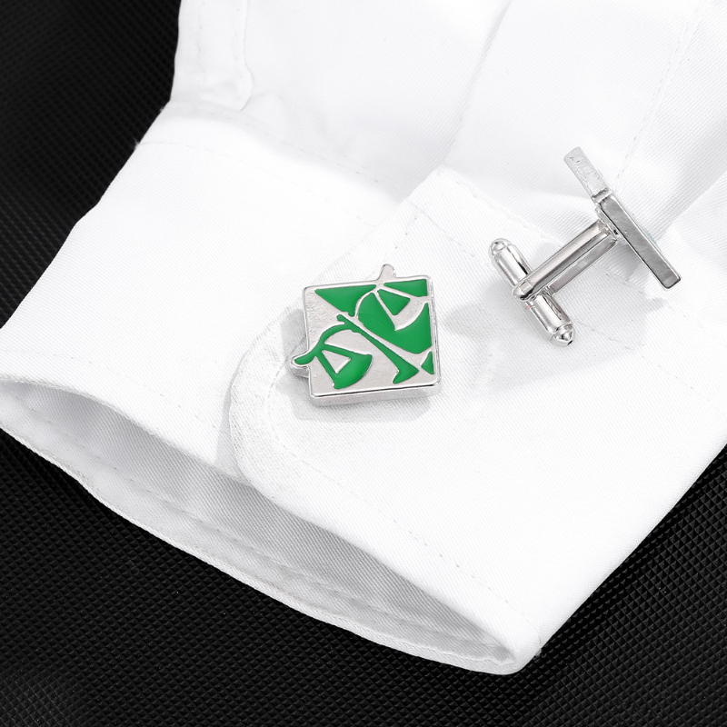 Square Snowflake Mirror Cuffli - Scale - Men Formals & Ethnic Wear บทวิจารณ์และราคา