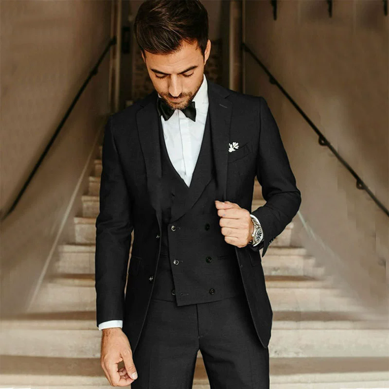 ชุดสูทผู้ชายทรงเข้ารูปสามชิ้น  - High End Men'S Formal Wear บทวิจารณ์และราคา