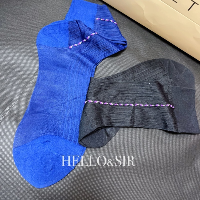 ถุงเท้าผู้ชายสีน้ำเงิน-ดำ สำหร - Men'S Vintage Formal Wear บทวิจารณ์และราคา