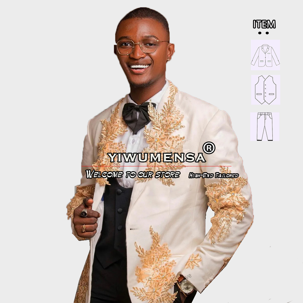 ที่กําหนดเอง 3 ชิ้นชุดผู้ชายอย - Men'S Vintage Formal Wear บทวิจารณ์และราคา