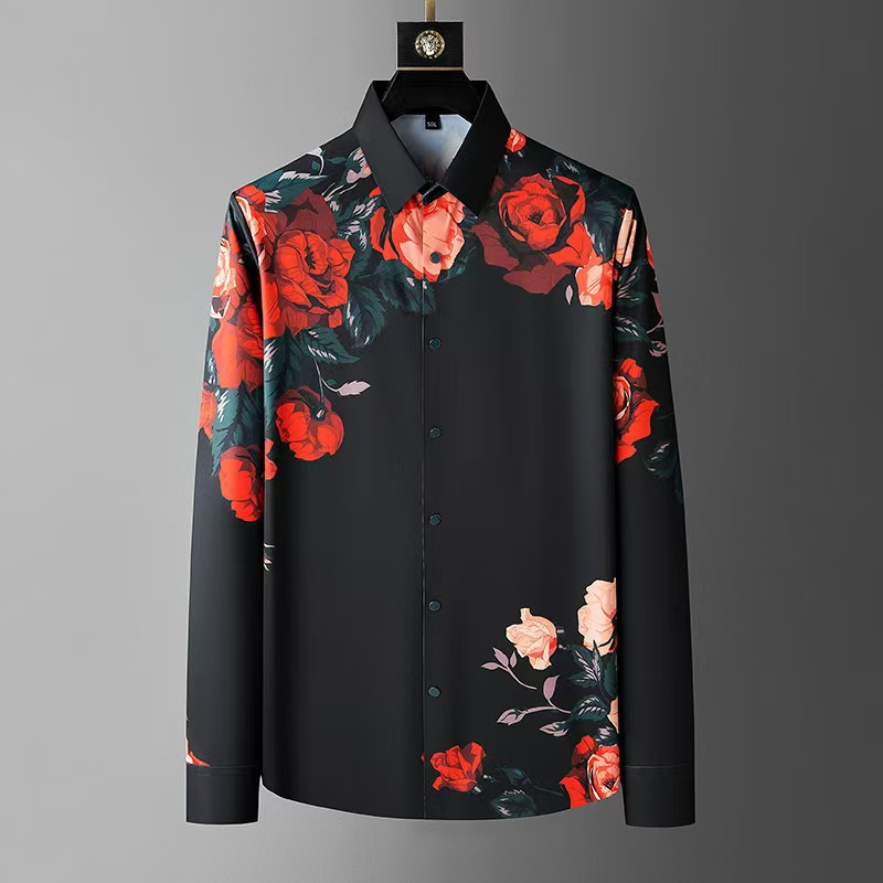 เสื้อแขนยาว Sablon Bunga วินเท - Men'S Vintage Formal Wear บทวิจารณ์และราคา