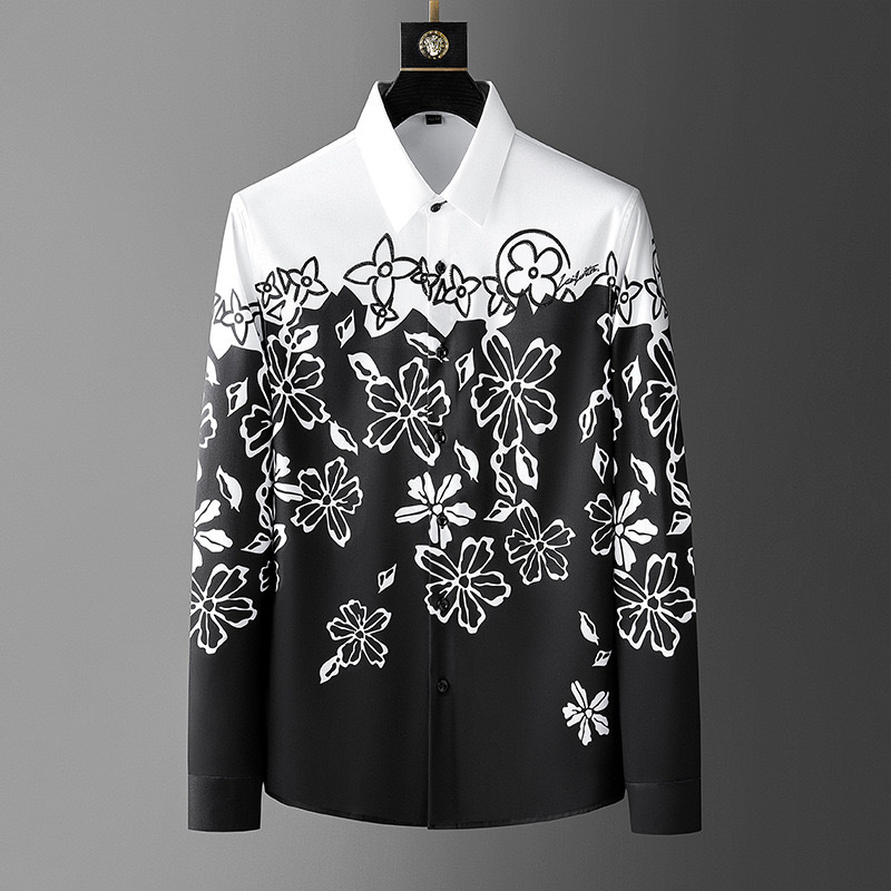 เสื้อแขนยาว Sablon Bunga วินเท - Men'S Vintage Formal Wear บทวิจารณ์และราคา