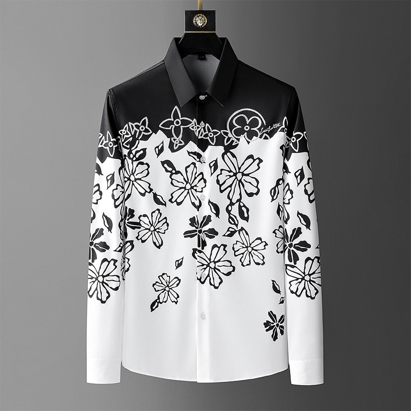 เสื้อแขนยาว Sablon Bunga วินเท - Men'S Vintage Formal Wear บทวิจารณ์และราคา