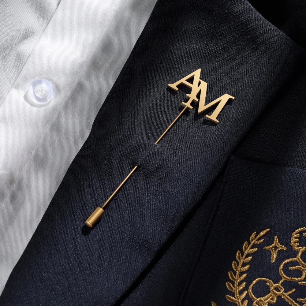 เข็มกลัดอักษรย่อแบบกำหนดเองสำห - Tuxedo Lapel Pin บทวิจารณ์และราคา