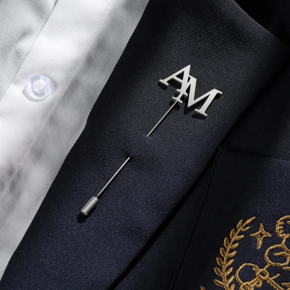 เข็มกลัดอักษรย่อแบบกำหนดเองสำห - Tuxedo Lapel Pin บทวิจารณ์และราคา