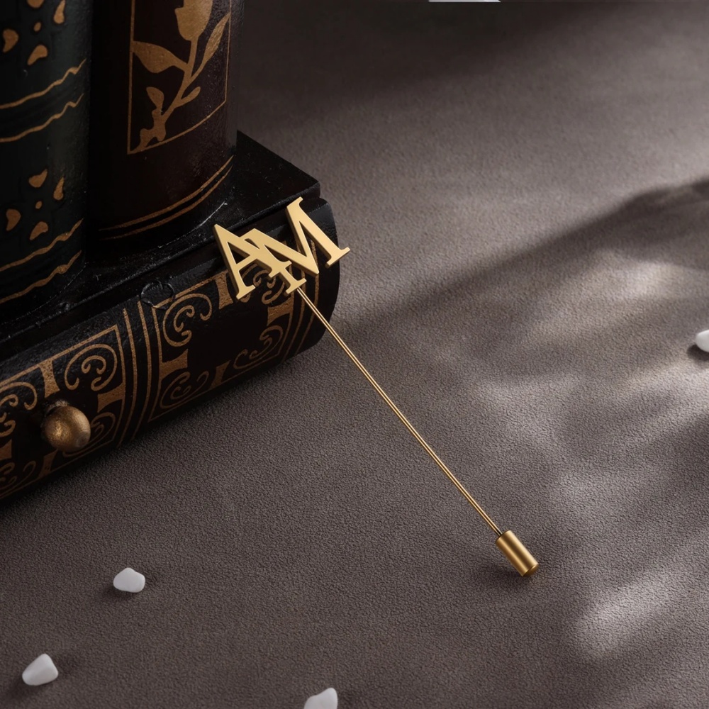 เข็มกลัดอักษรย่อแบบกำหนดเองสำห - Tuxedo Lapel Pin บทวิจารณ์และราคา