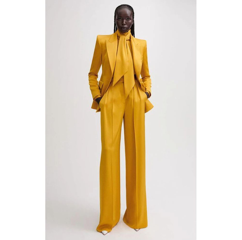 ชุดสูท2ชิ้นพร้อมกางเกงสำหรับผู - Formal Wear For Men Yellow บทวิจารณ์และราคา