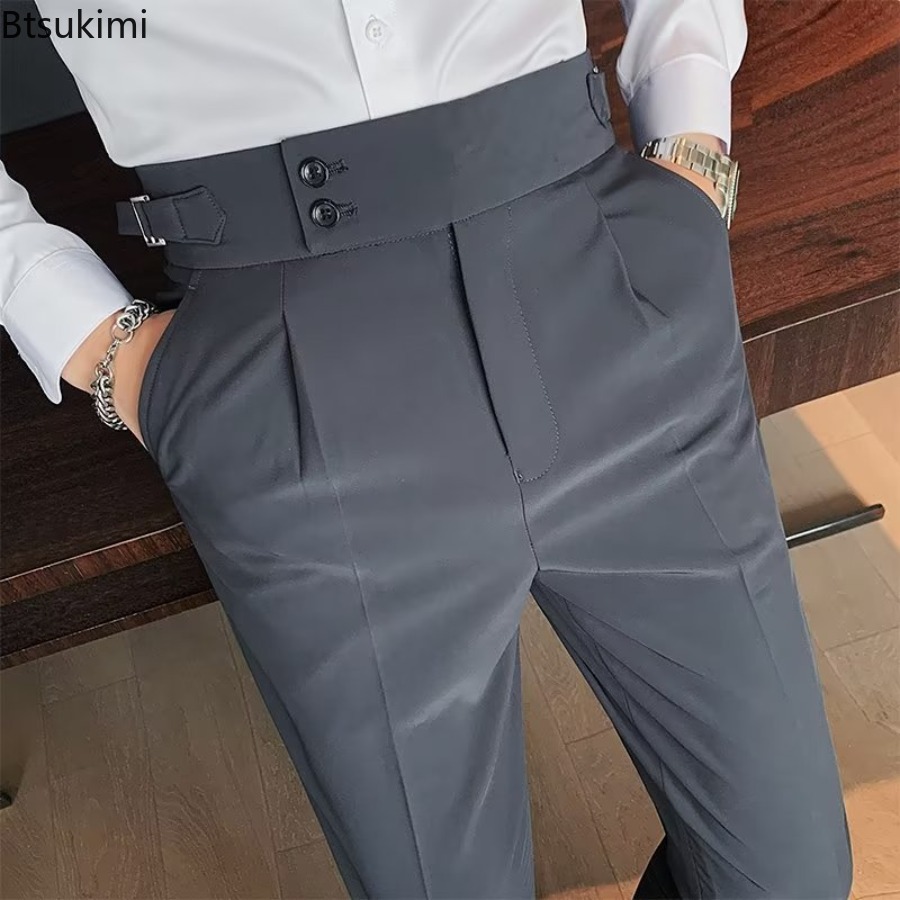 กางเกงสูทสีพื้นสำหรับผู้ชาย รุ - Men Formal Wear Set บทวิจารณ์และราคา