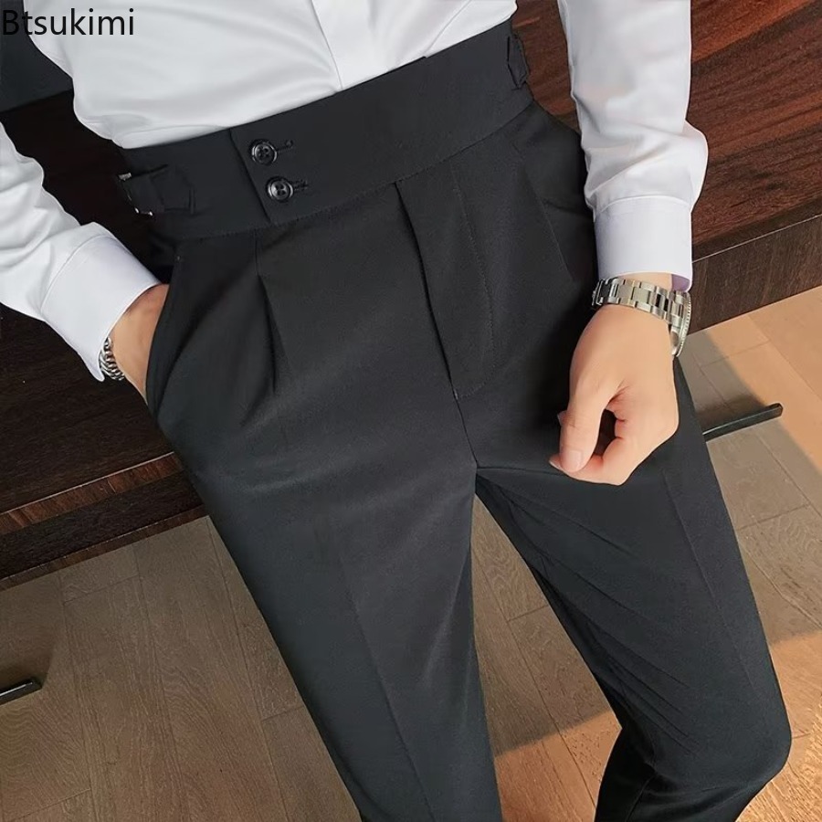 กางเกงสูทสีพื้นสำหรับผู้ชาย รุ - Men Formal Wear Set บทวิจารณ์และราคา
