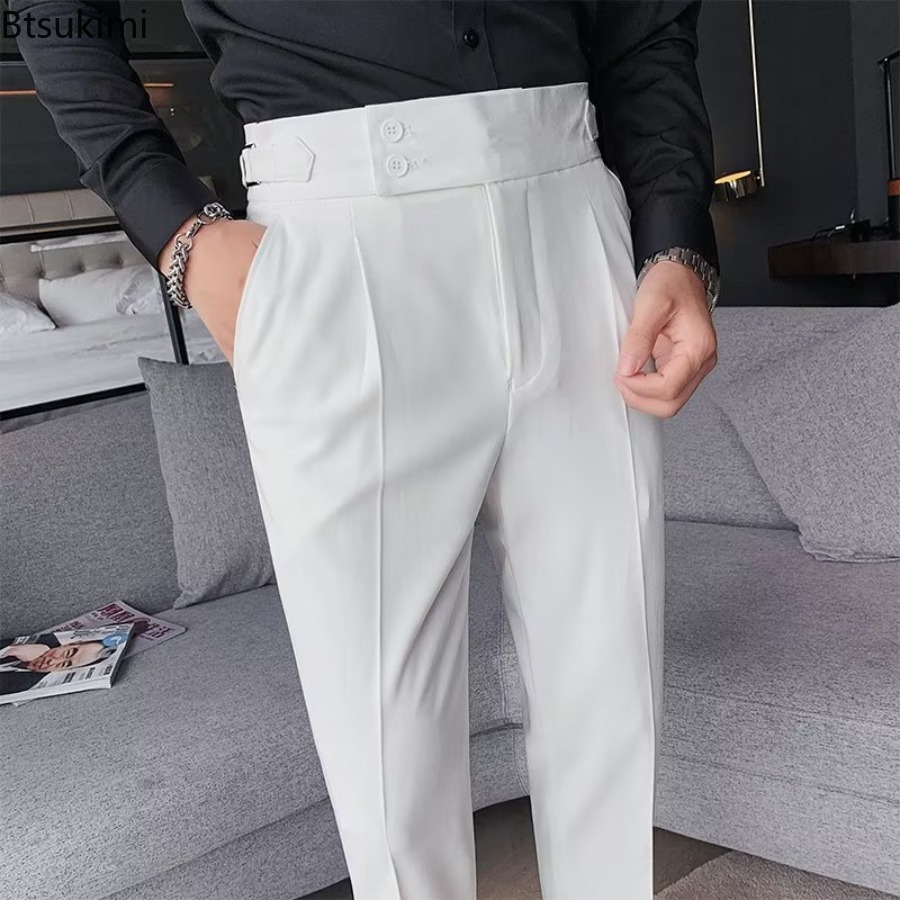 กางเกงสูทสีพื้นสำหรับผู้ชาย รุ - Men Formal Wear Set บทวิจารณ์และราคา