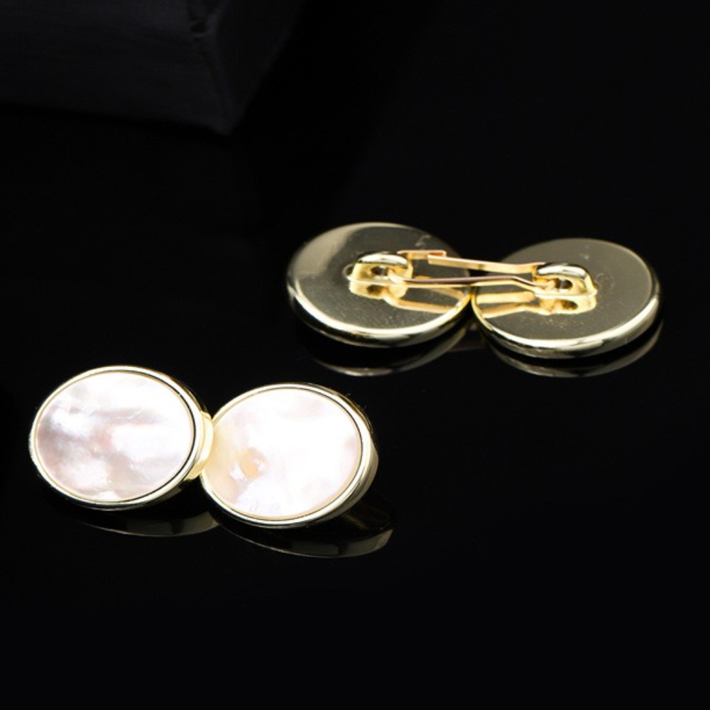 กระดุมข้อมือเปลือกหอยธรรมชาติร - High End Men'S Formal Wear บทวิจารณ์และราคา